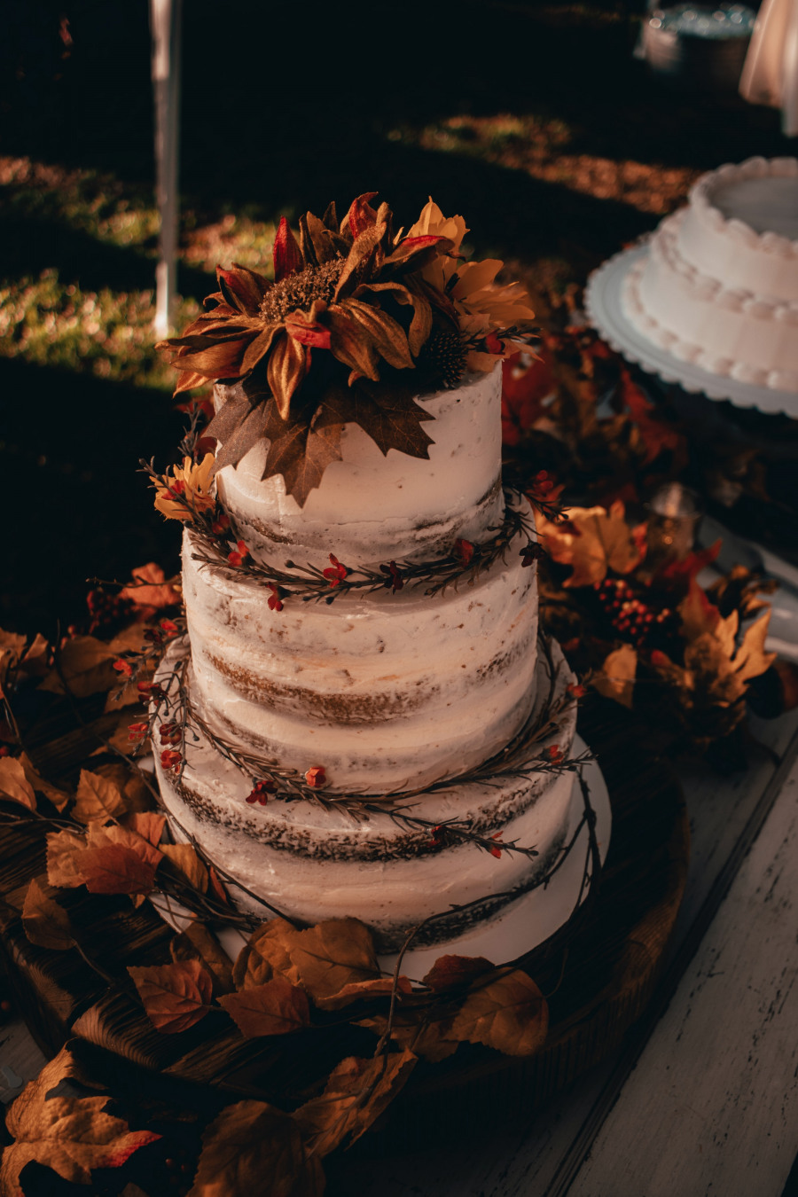 Podzimní svatební dort